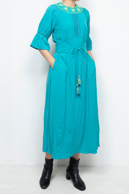 Water lily dress Turquoise