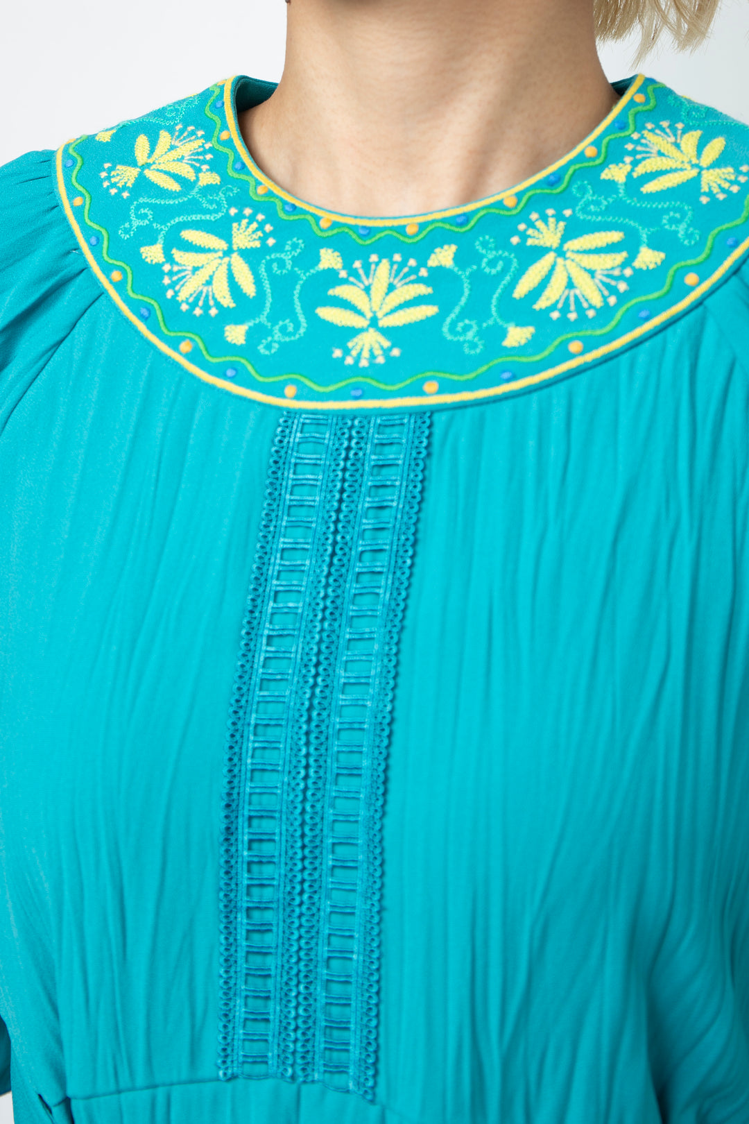 Water lily dress Turquoise