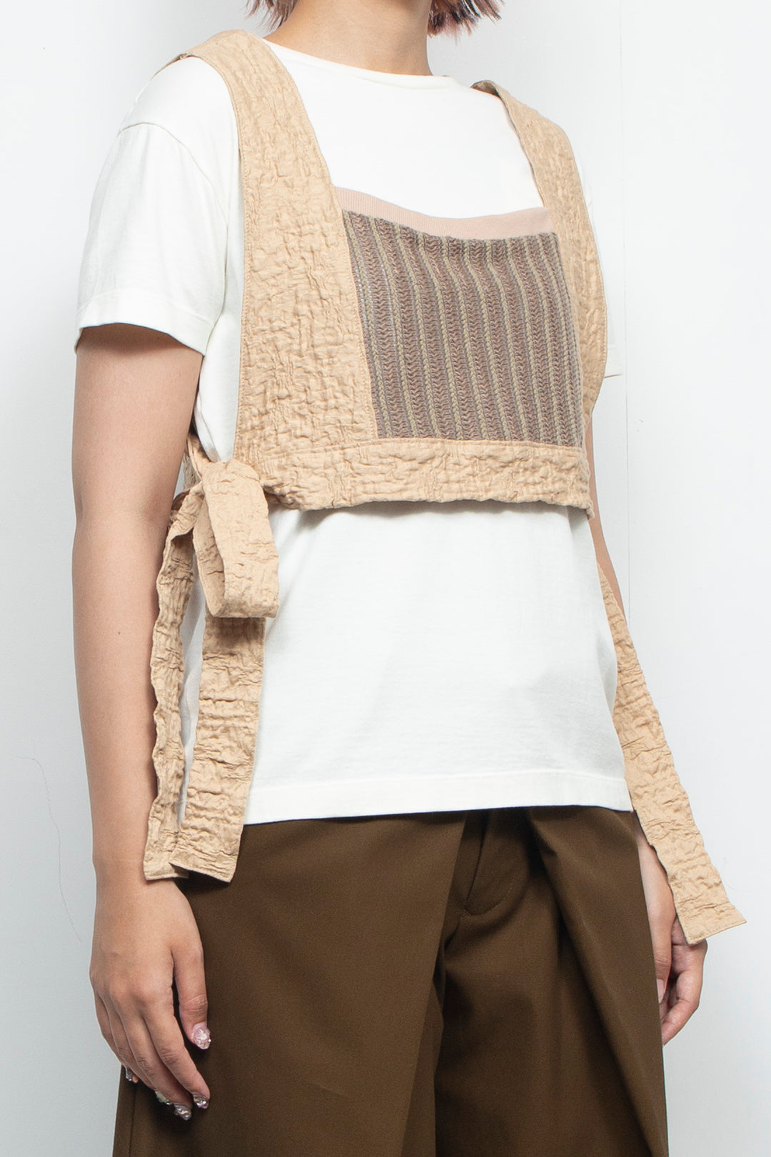 Different material design vest