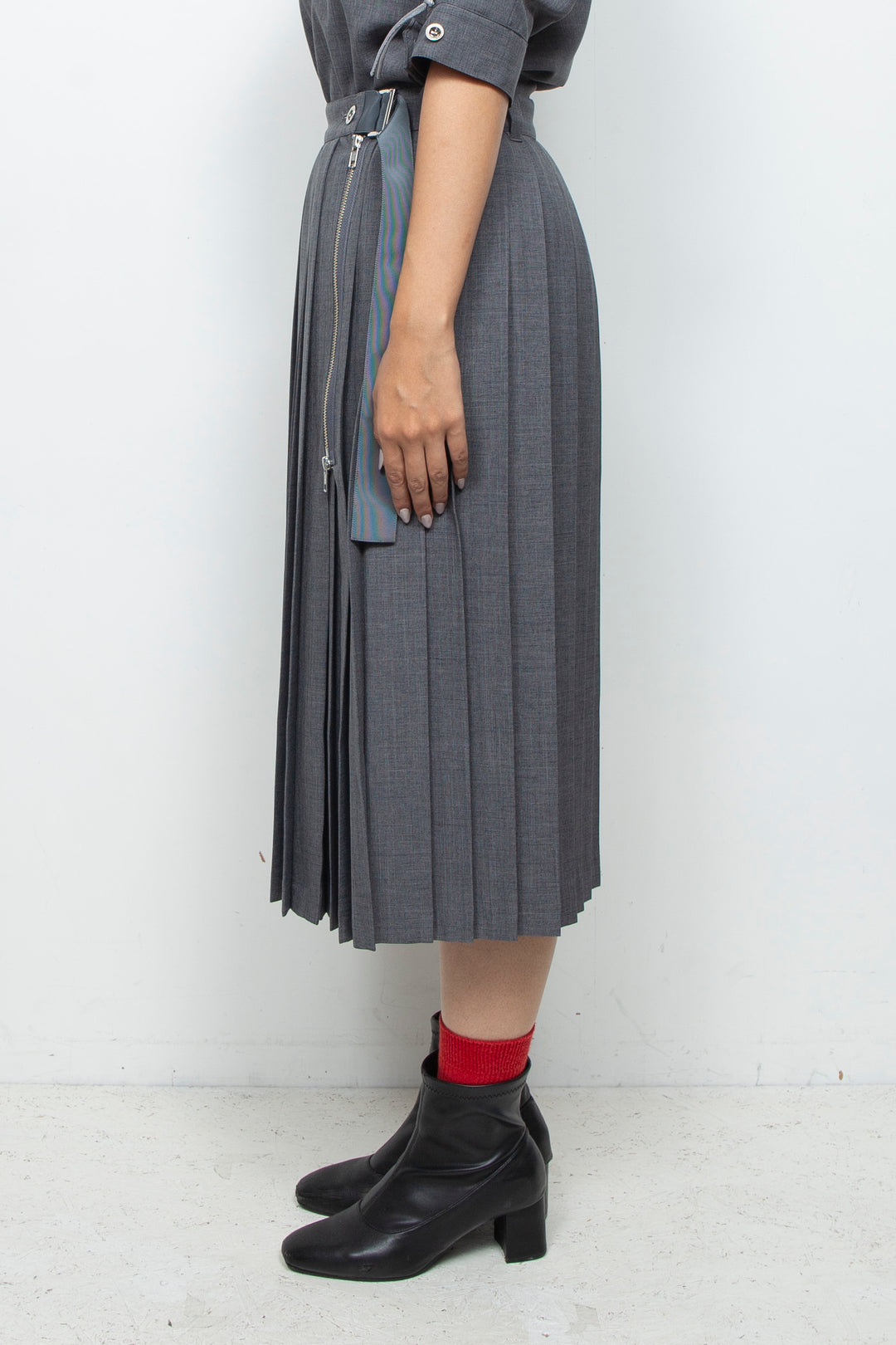 250206 skirt GRAY