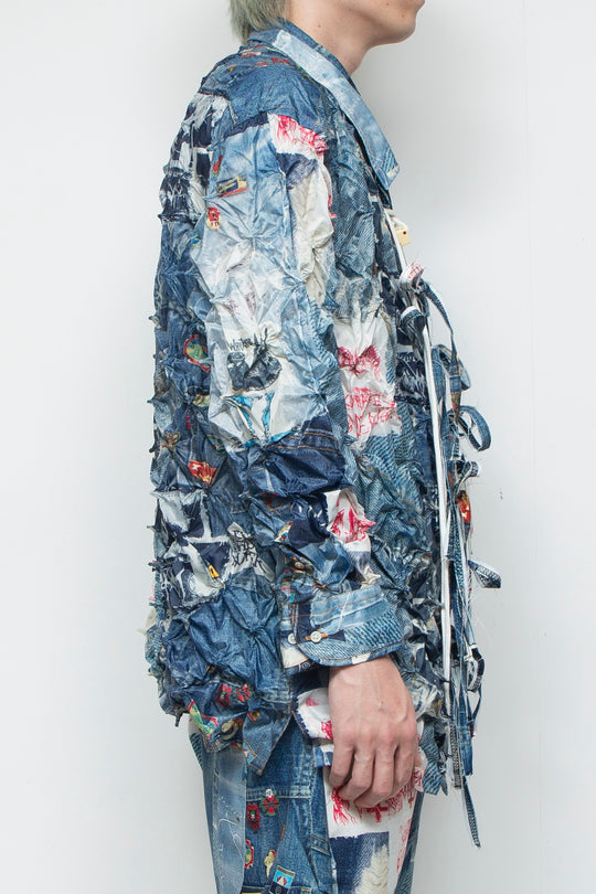 ARIMATSU SHIBORI TROMPELOEIL SHJ JUV BLUE