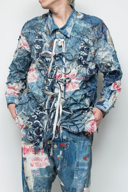 ARIMATSU SHIBORI TROMPELOEIL SHJ JUV BLUE