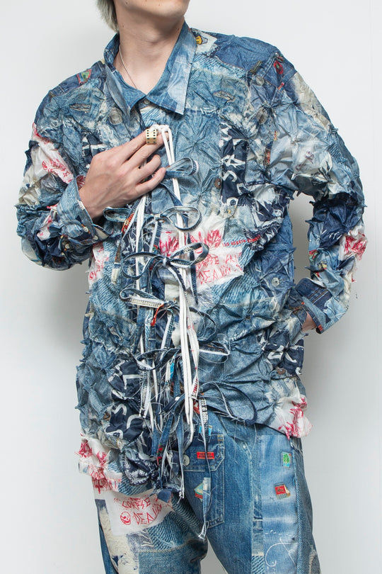 ARIMATSU SHIBORI TROMPELOEIL SHJ JUV BLUE