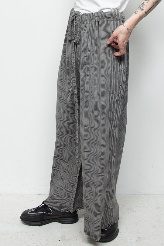 LARGEST SEAMLESS KNIT PT/RIB GREY