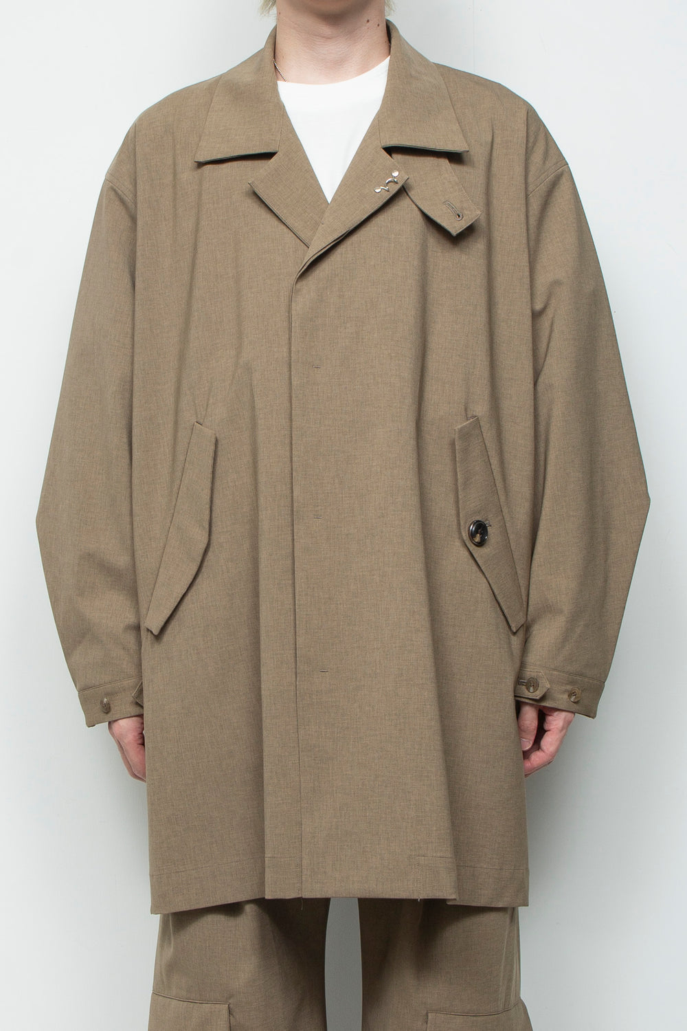 3-layer bonded suit trench coat LEGHORN