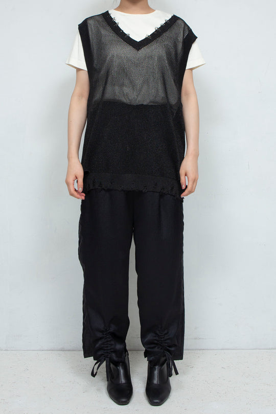 2way Knit Tank Tops Black