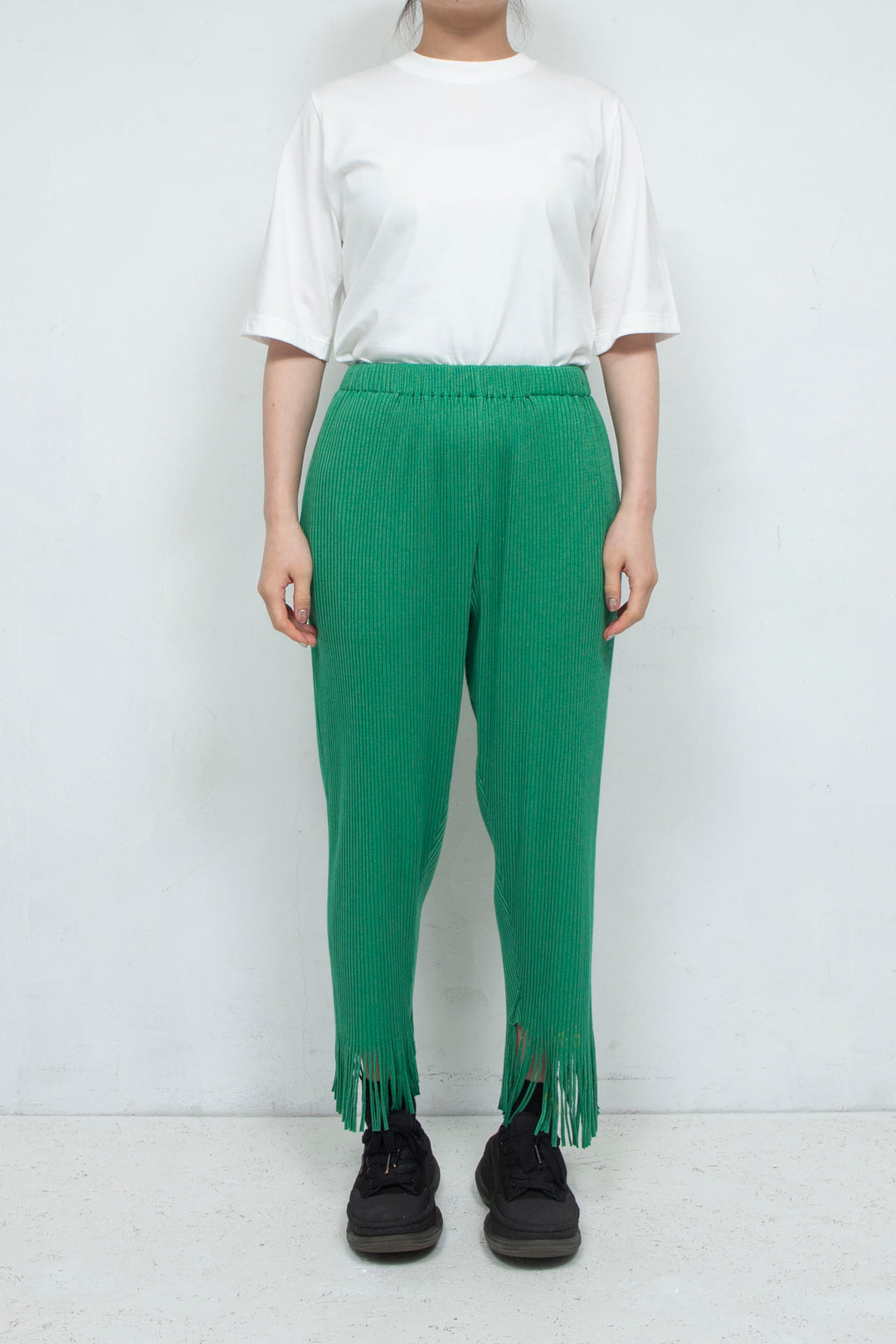 fringe rib pants