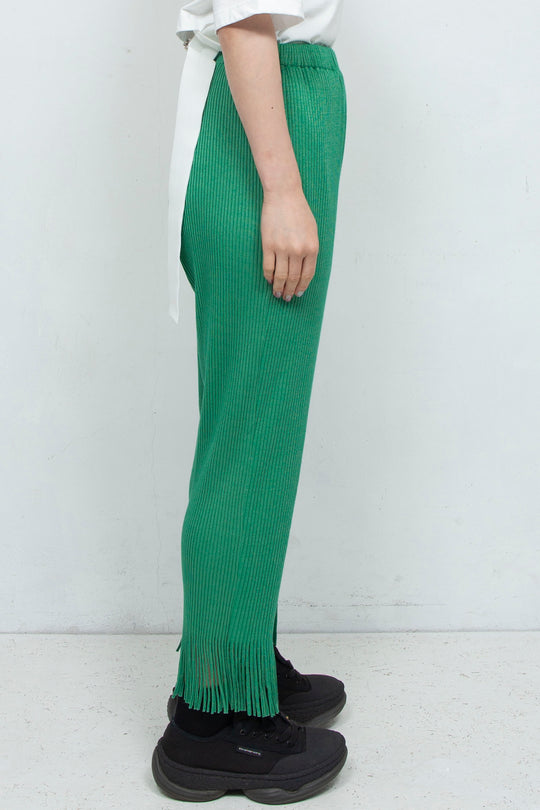 fringe rib pants