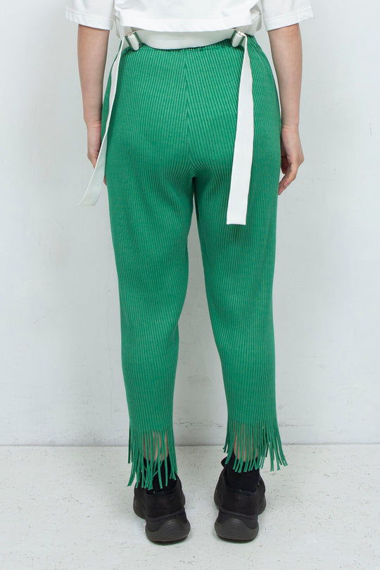 fringe rib pants