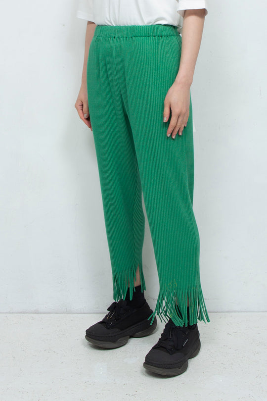 fringe rib pants