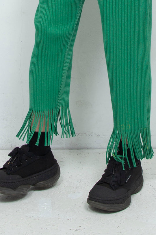 fringe rib pants