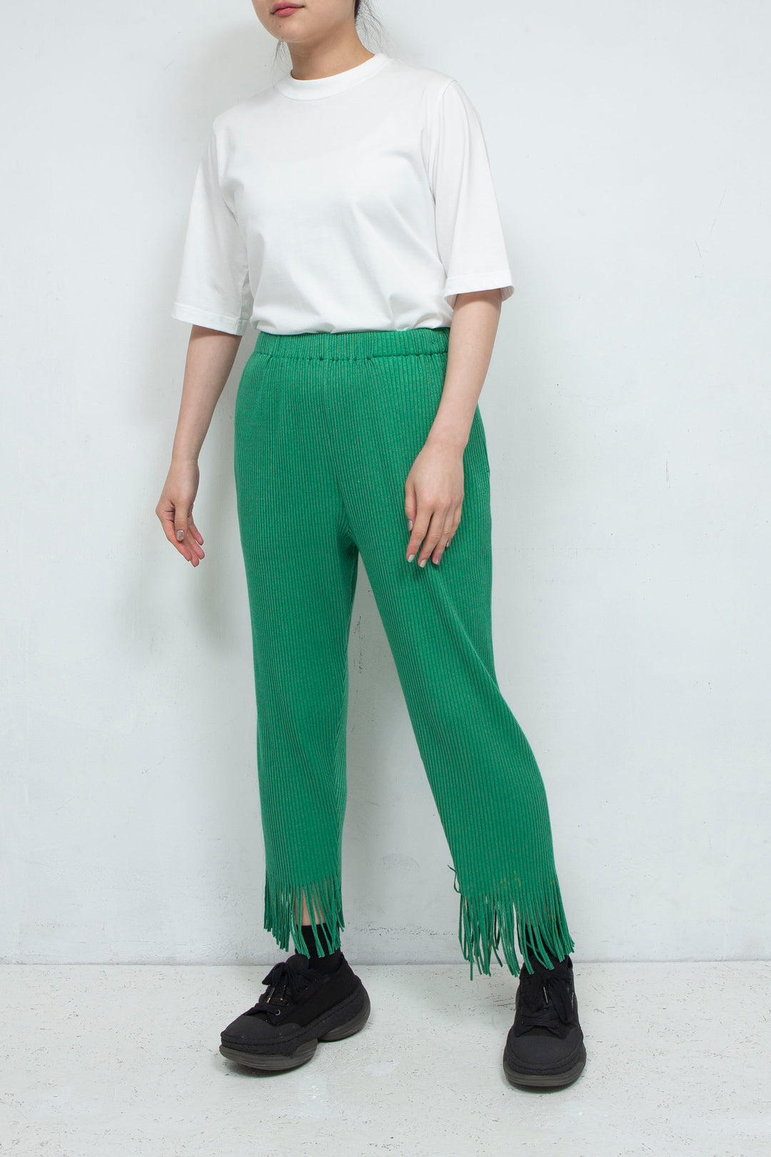 fringe rib pants