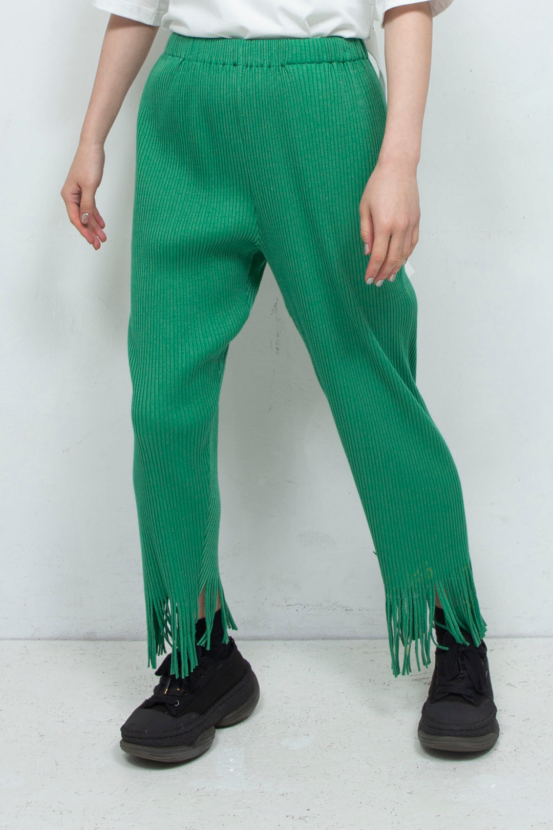 fringe rib pants