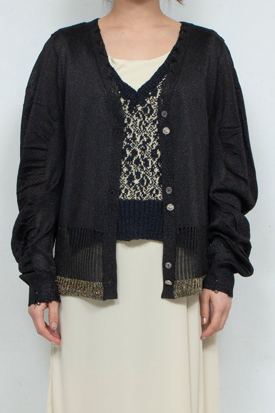 Knit Cardigan Black