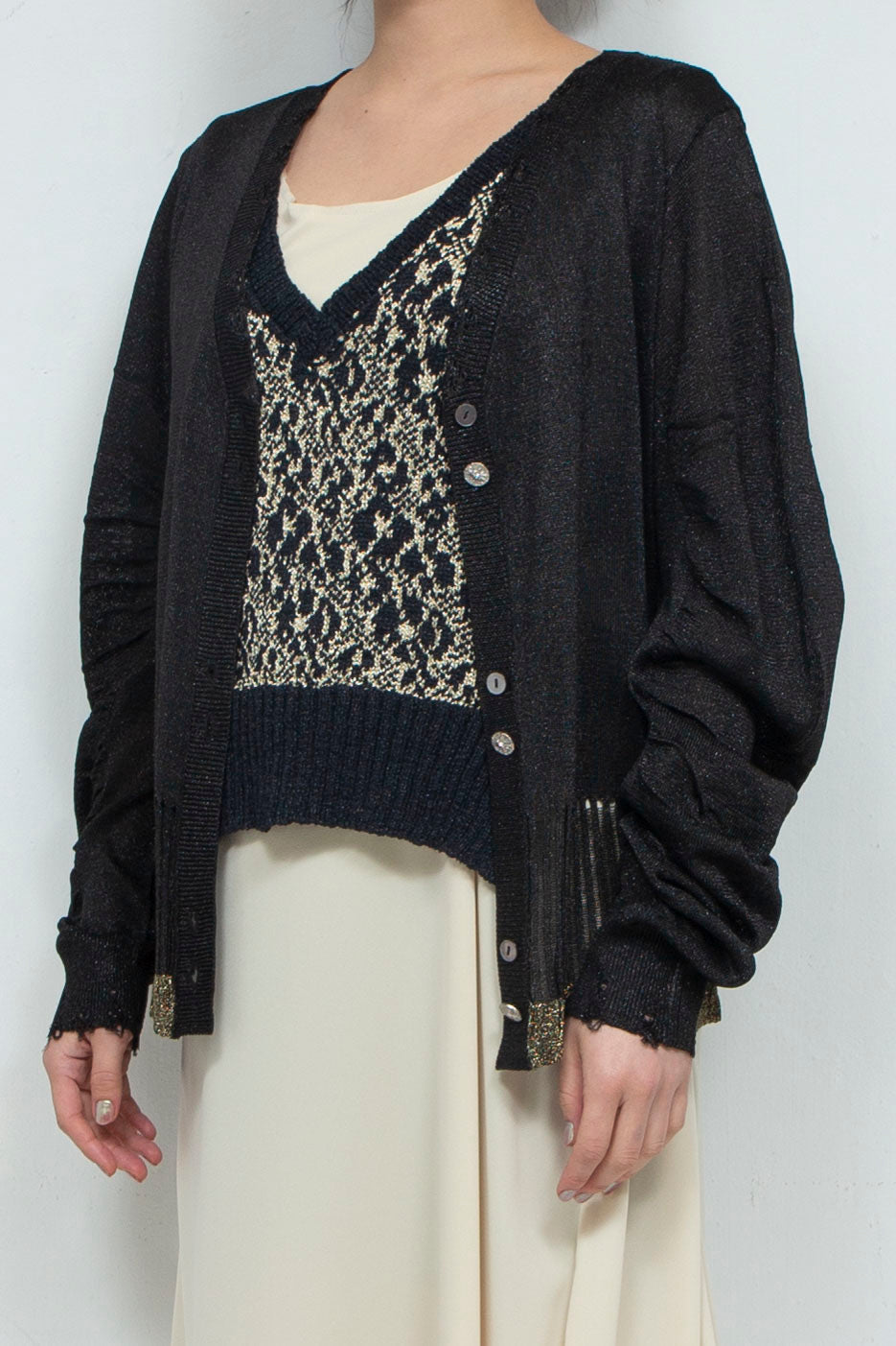Knit Cardigan Black