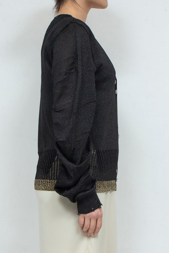 Knit Cardigan Black