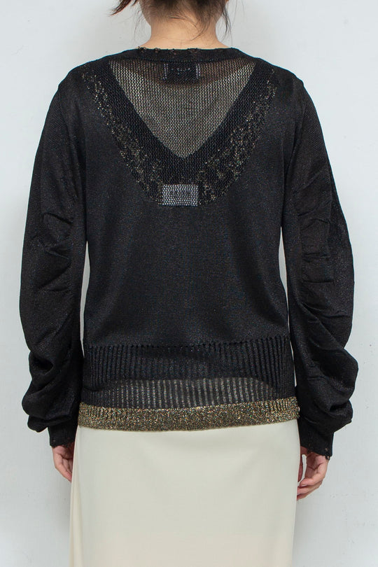 Knit Cardigan Black