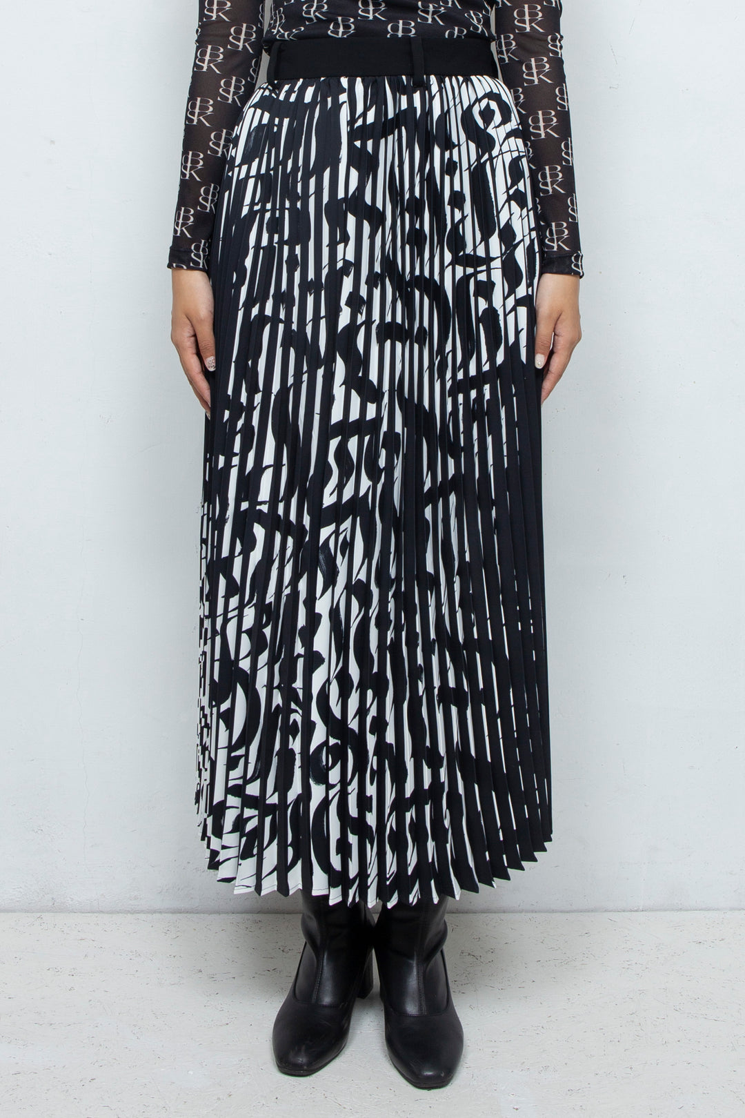 Two-Face Accordion Pleats Skirt BI