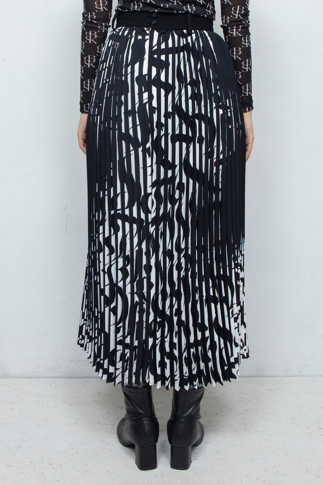 Two-Face Accordion Pleats Skirt BI