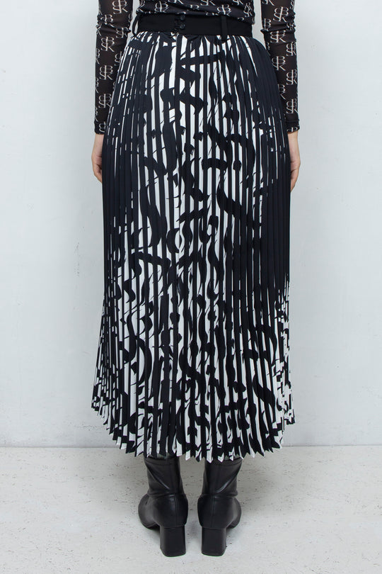 Two-Face Accordion Pleats Skirt BI