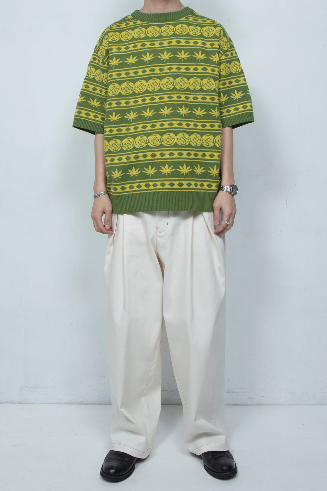 Knit Tshirt Green