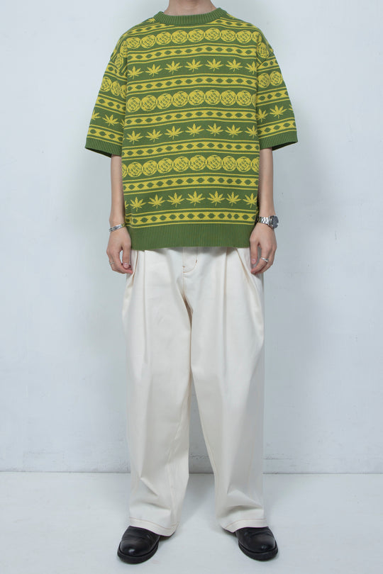 Knit Tshirt Green