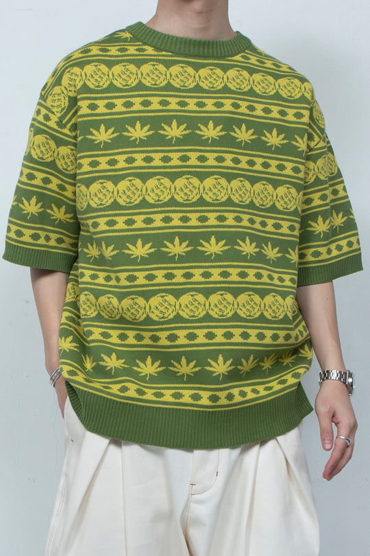 Knit Tshirt Green