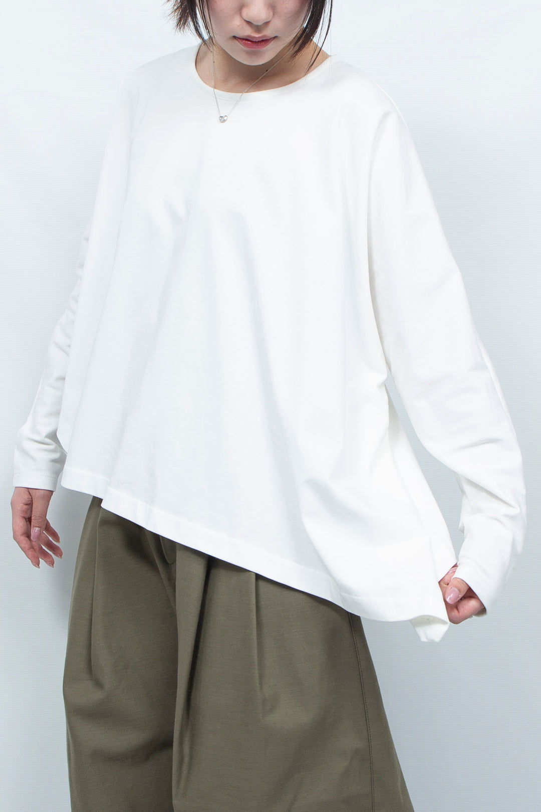 sunny doll long sleeve tee white