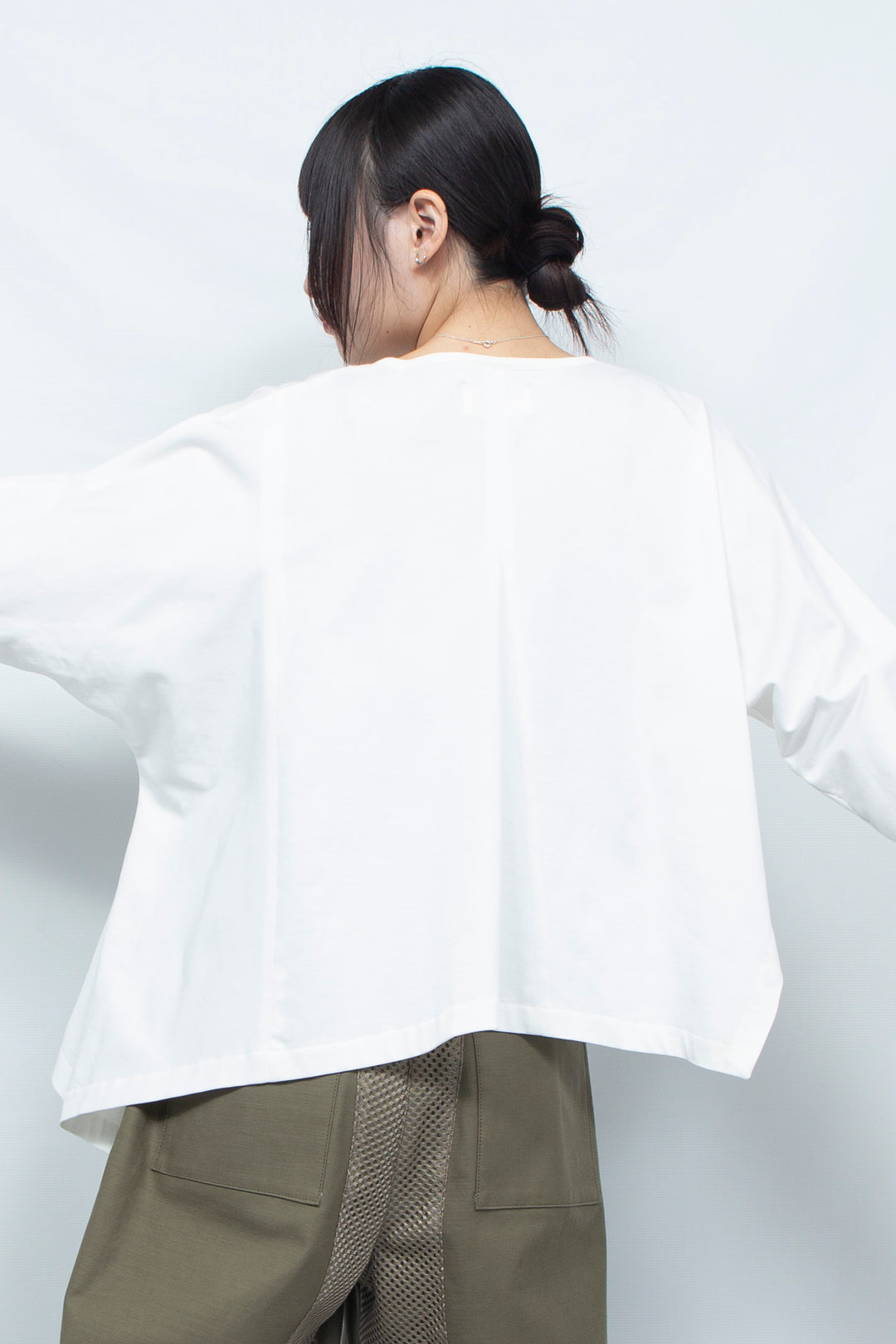 sunny doll long sleeve tee white