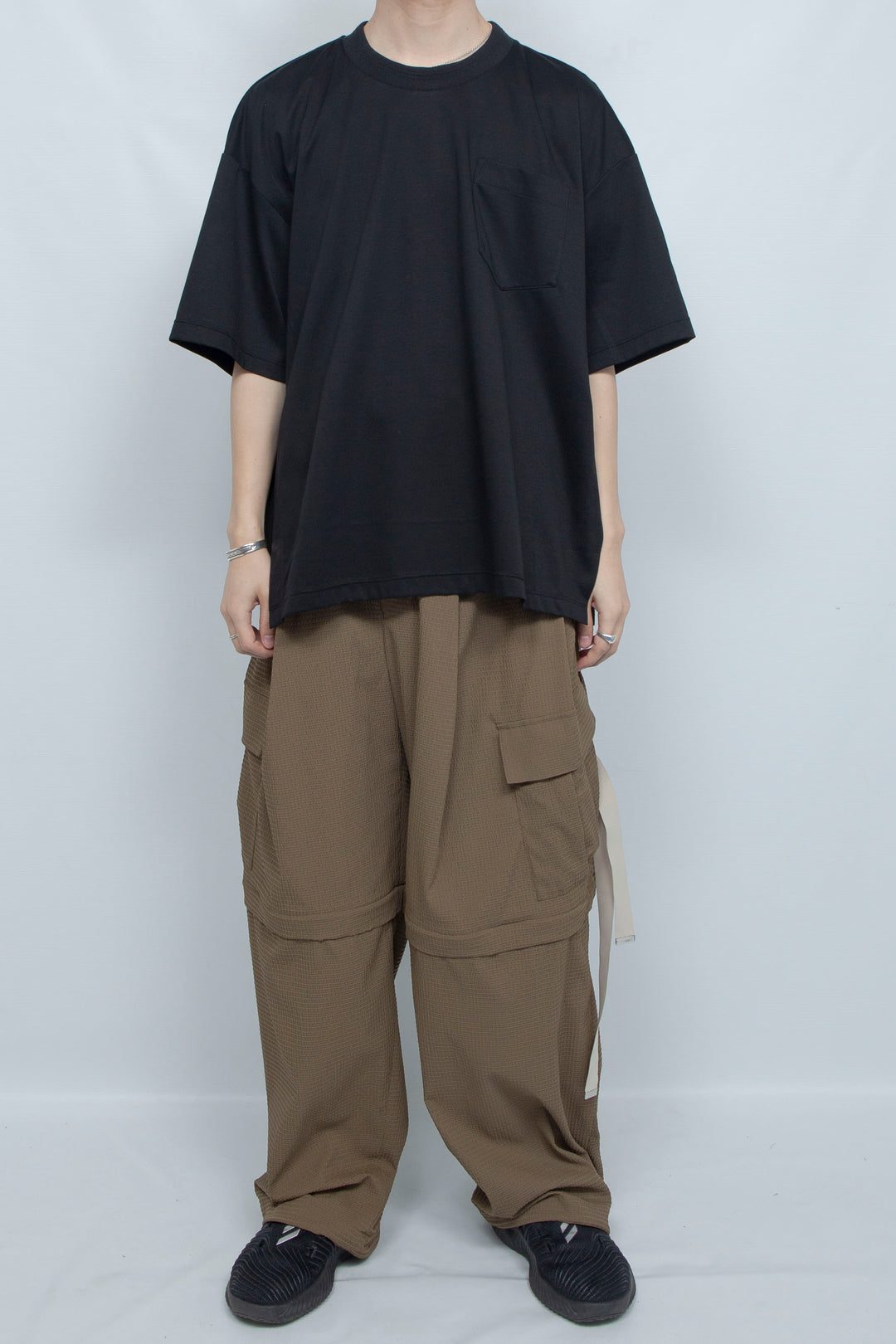 Superior Pima Cotton Original Rib T-shirt BLACK