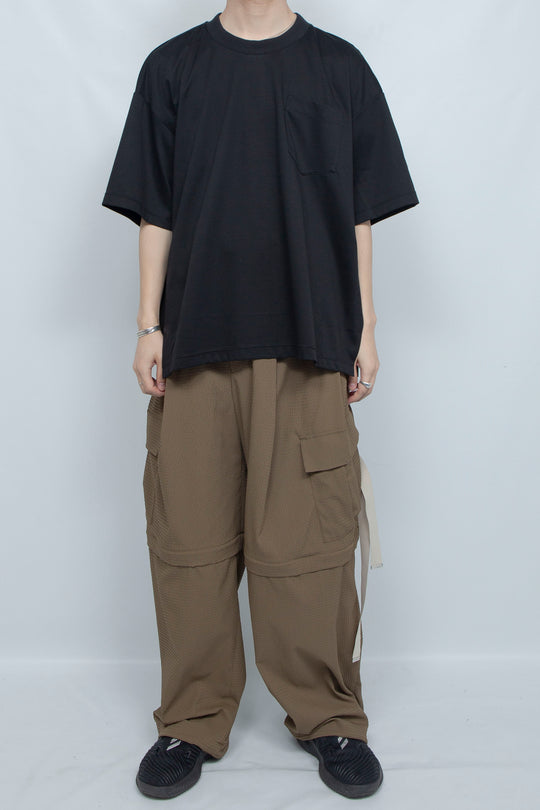Superior Pima Cotton Original Rib T-shirt BLACK
