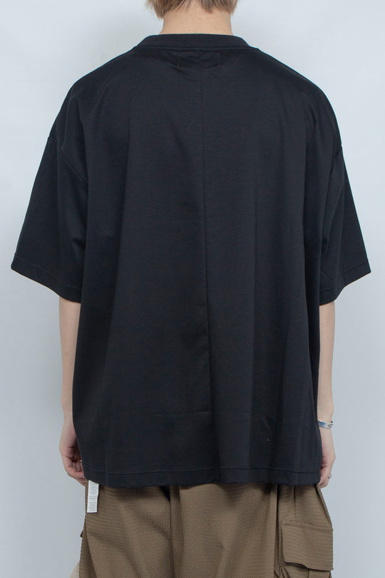 Superior Pima Cotton Original Rib T-shirt BLACK