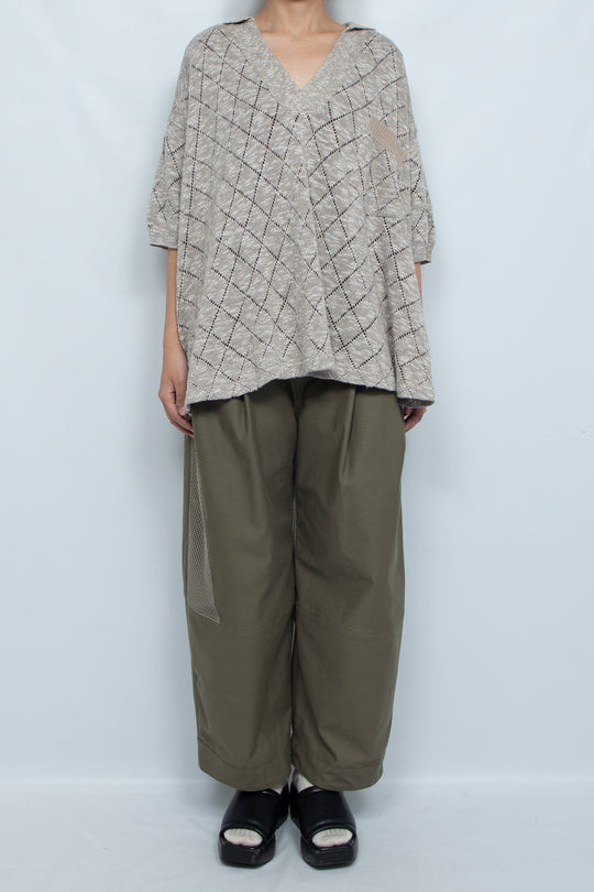 CIRCLE-FRONT POLO SHIRT SHIRONEZU