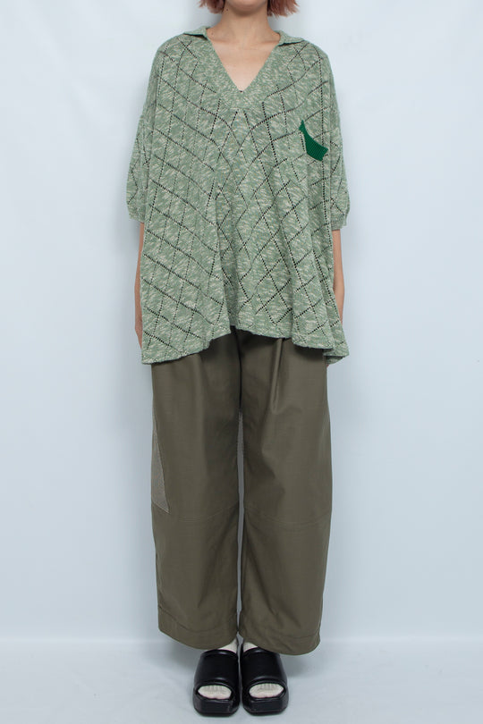 CIRCLE-FRONT POLO SHIRT BIROUDO