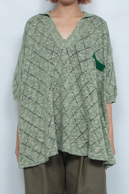 CIRCLE-FRONT POLO SHIRT BIROUDO