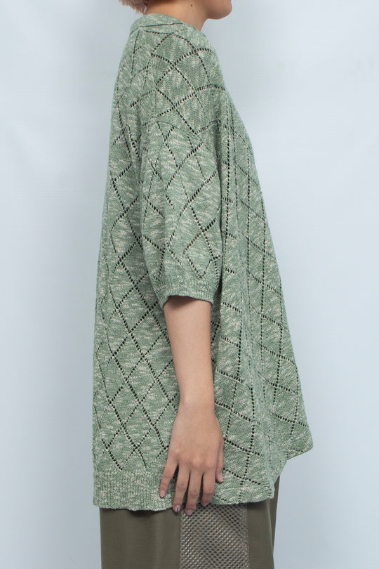 CIRCLE-FRONT POLO SHIRT BIROUDO