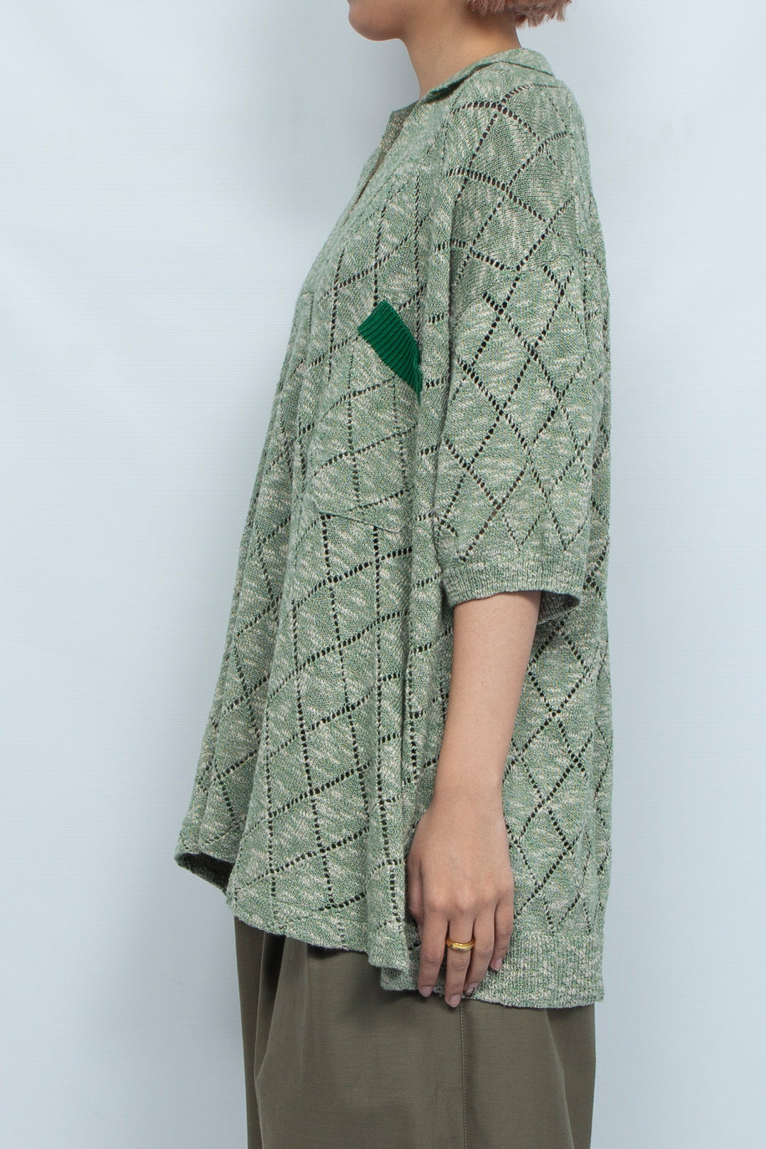 CIRCLE-FRONT POLO SHIRT BIROUDO