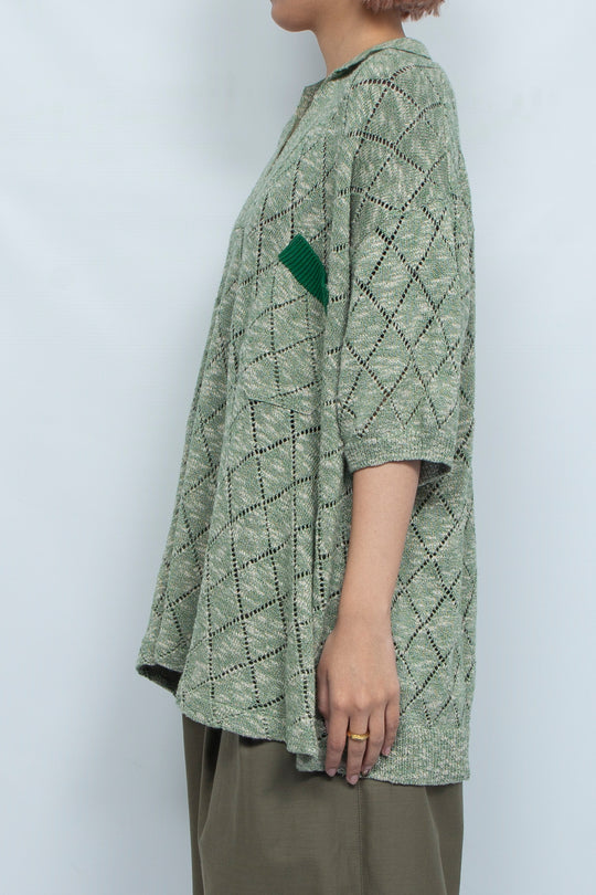 CIRCLE-FRONT POLO SHIRT BIROUDO