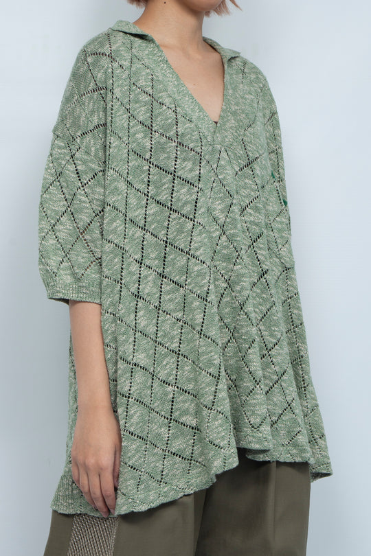 CIRCLE-FRONT POLO SHIRT BIROUDO