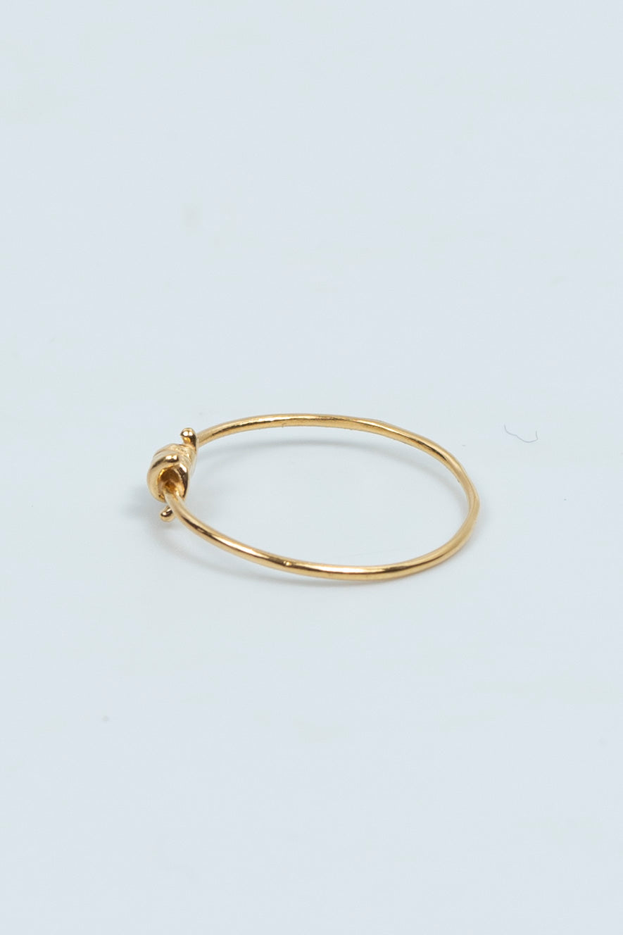 Barbed Wire Ring Gold