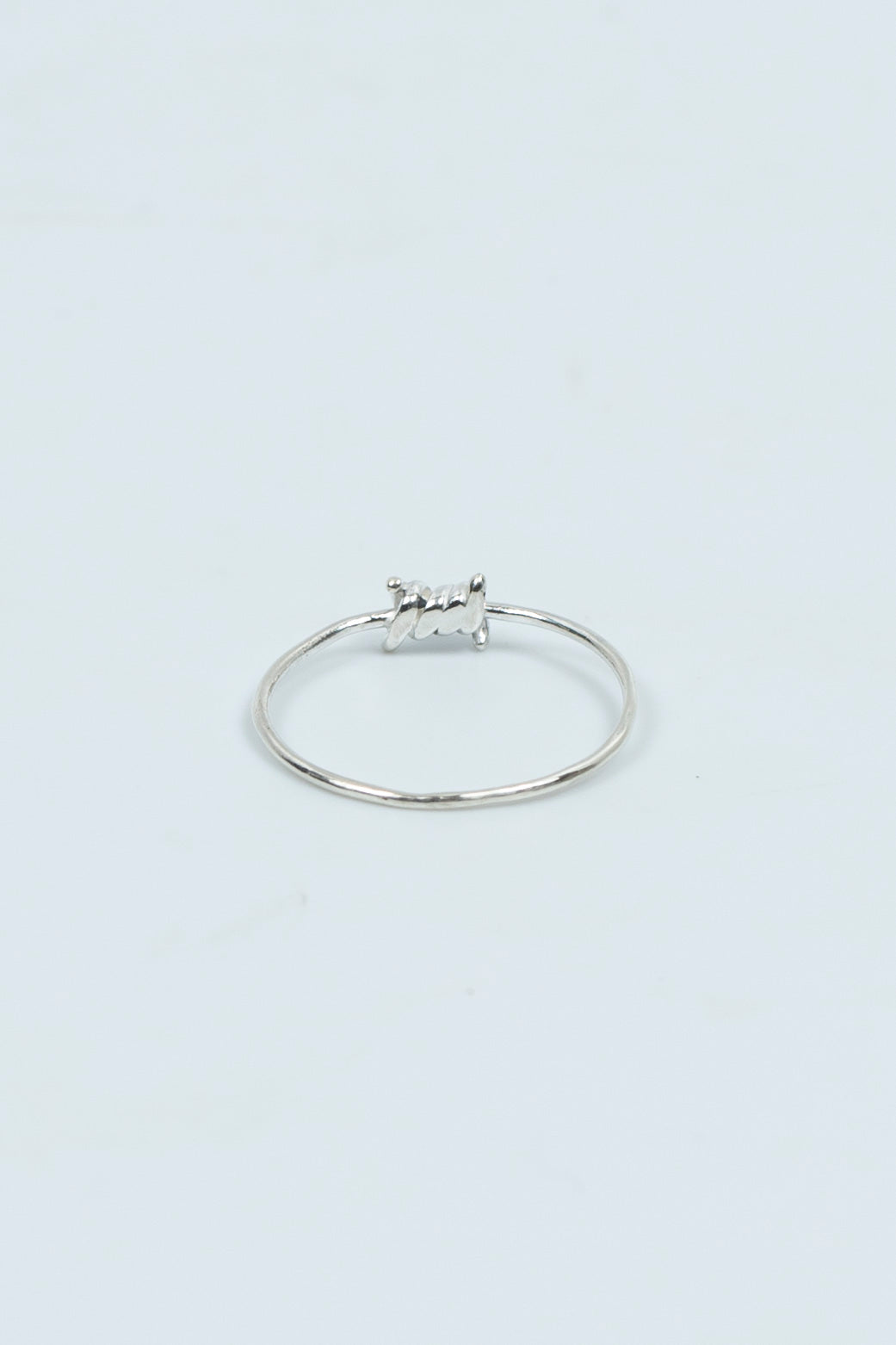 Barbed Wire Ring Silver