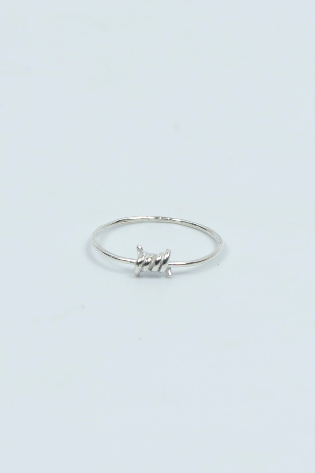 Barbed Wire Ring Silver