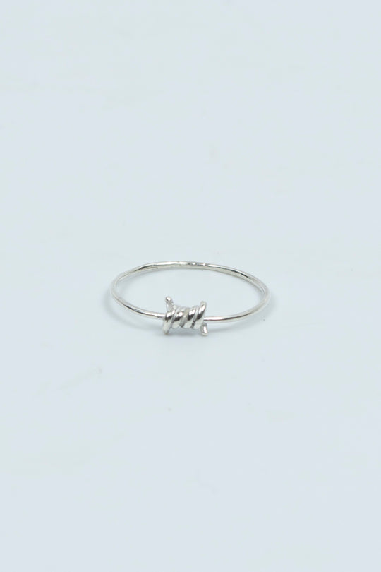 Barbed Wire Ring Silver