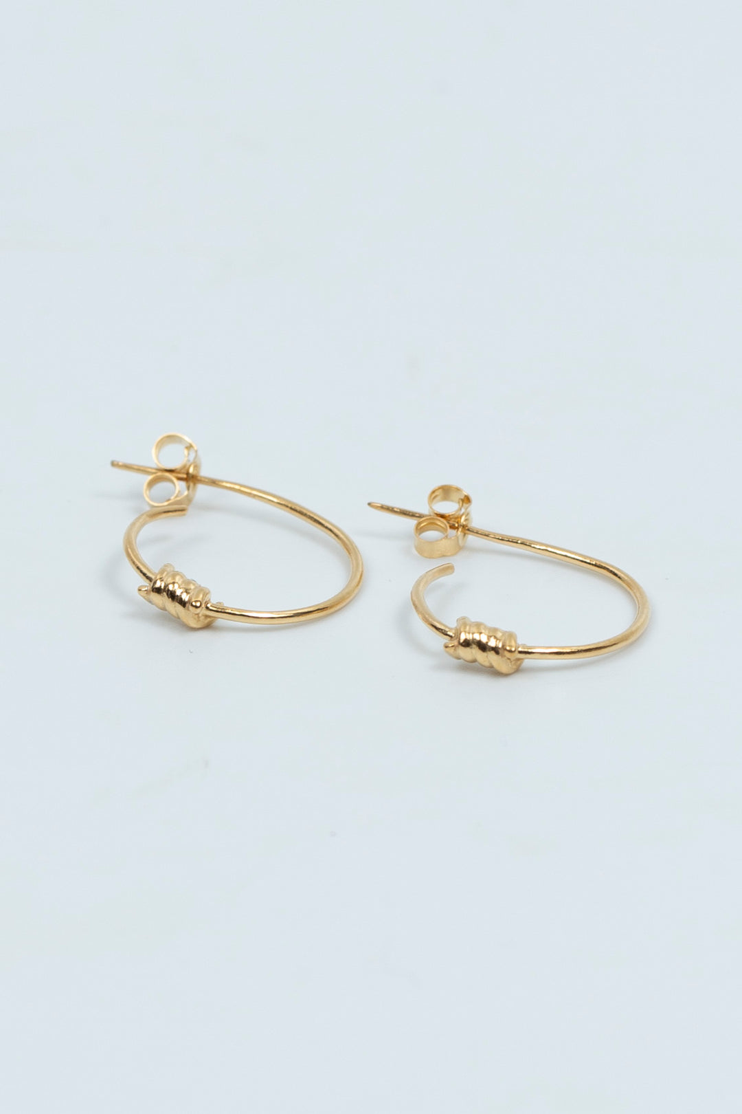 Barbed Wire Earring Gold