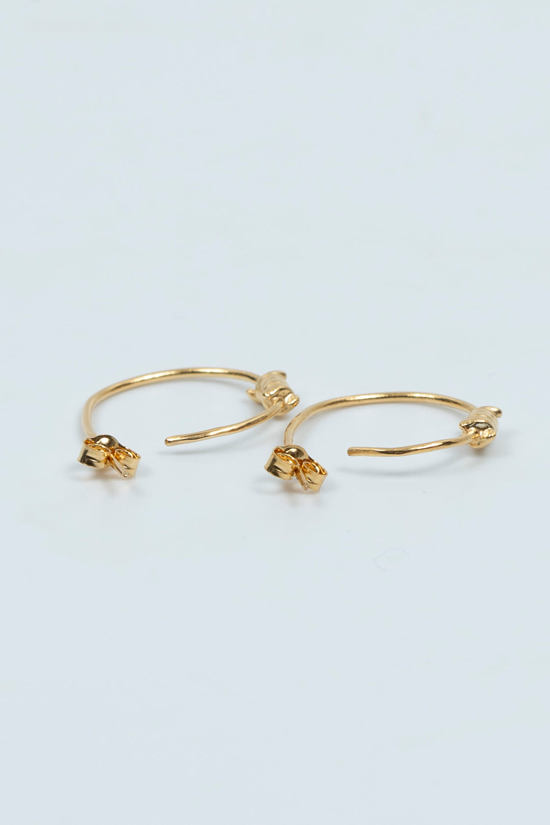 Barbed Wire Earring Gold