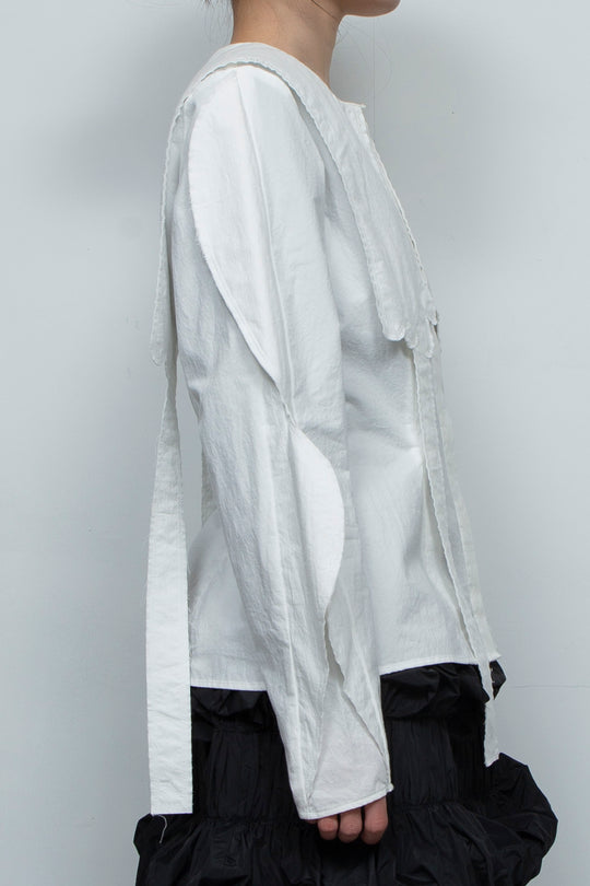 petal blouse WHITE