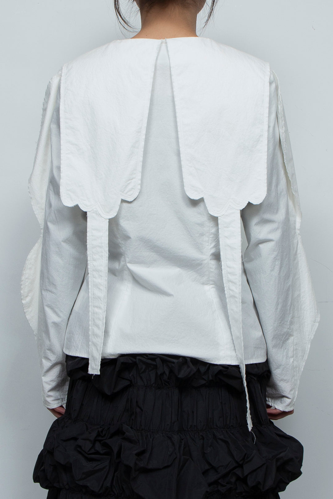 petal blouse WHITE