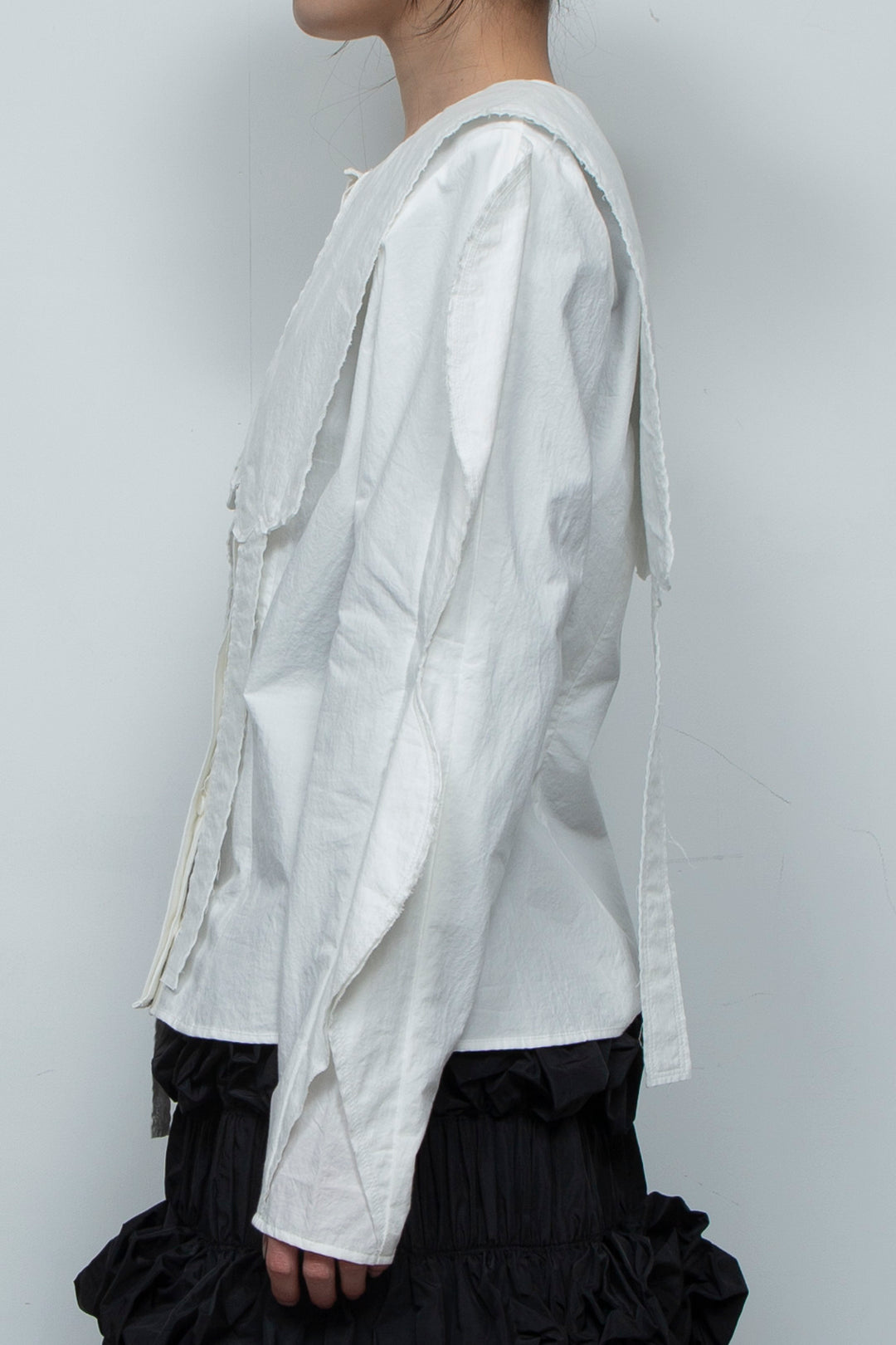 petal blouse WHITE