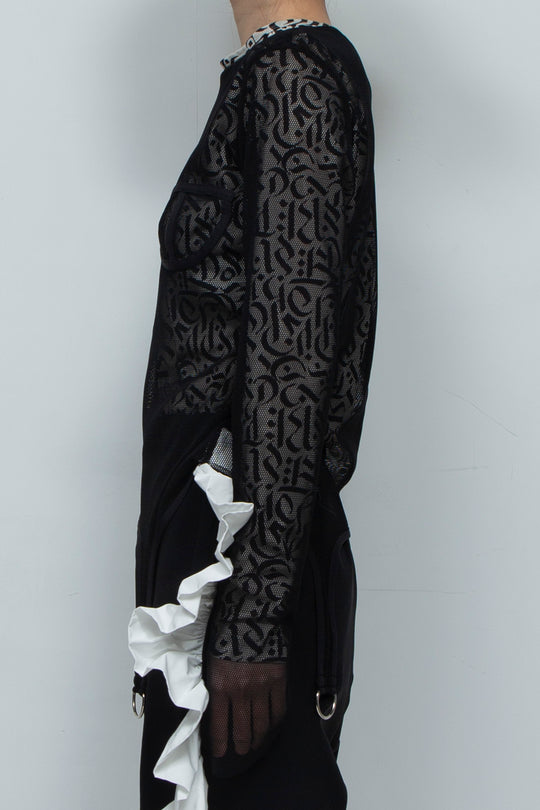 mesh piping tops (long sleeve)