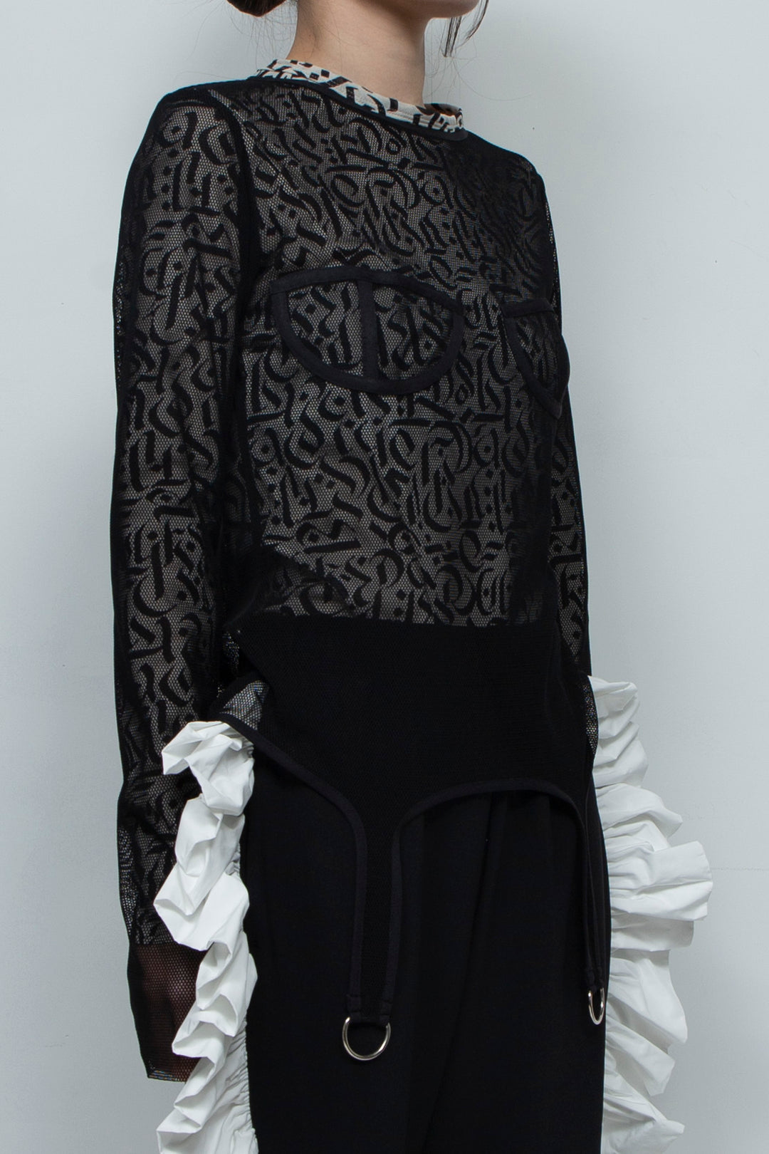 mesh piping tops (long sleeve)
